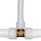 Apollo Apollo PEX-A 3/4 in. Expansion PEX in to X 3/4 in. D Barb Brass Reducing Tee EPXT343412 - alternate 5